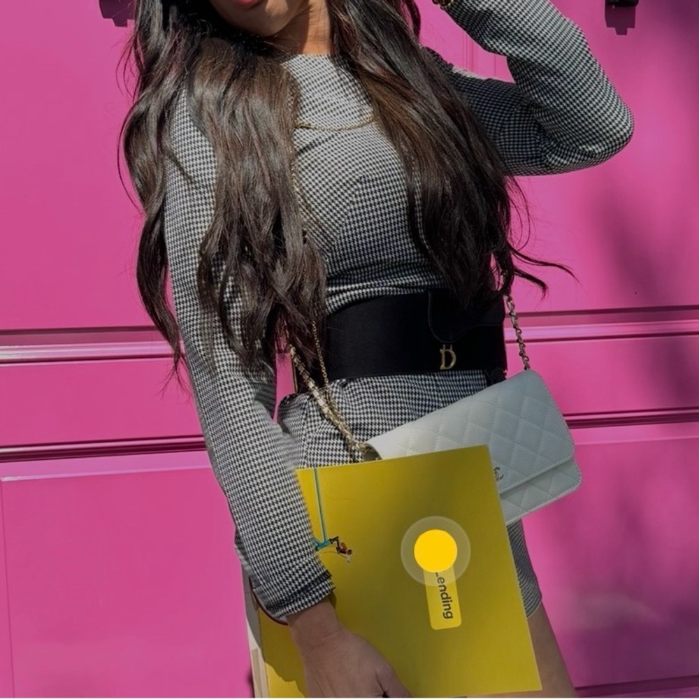 Express Monochrome Houndstooth shorts w pockets